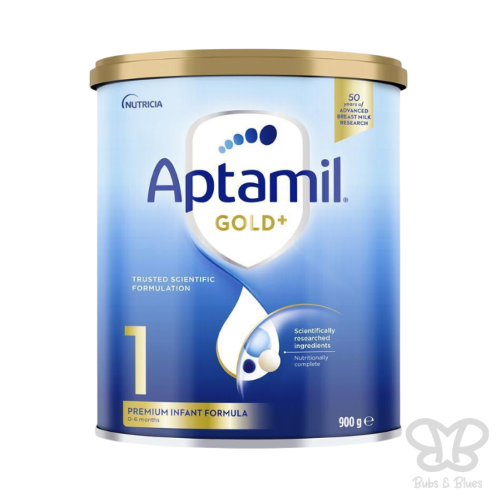 Aptamil Gold+ 1 Baby Infant Formula From Birth to 6 Months 900g (AUS)