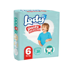 LODY Baby Diapers Baby Pants X-Large Twin Pack Elastic Waist 20 Pieces 15+ kg