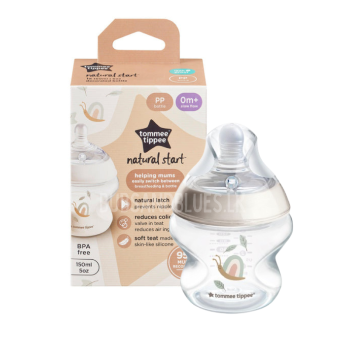 Tommee Tippee Nature Start PP Bottle 0M+ Slow Flow 150ml Tommee Tippee Nature Start PP Bottle 0M+ Slow Flow 150ml