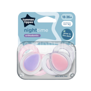 Tommee Tippee Night Time Orthodontic Soother 18-36m 2pk