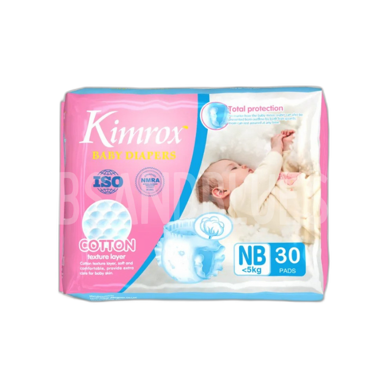 Kimrox Newborn Baby Diapers 30pcs Kimrox Newborn Baby Diapers 30pcs