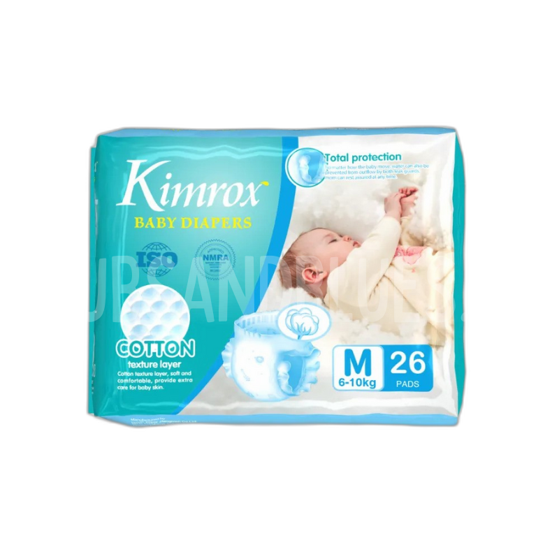 Kimrox Medium Size Baby Diapers 26pcs Kimrox Medium Size Baby Diapers 26pcs