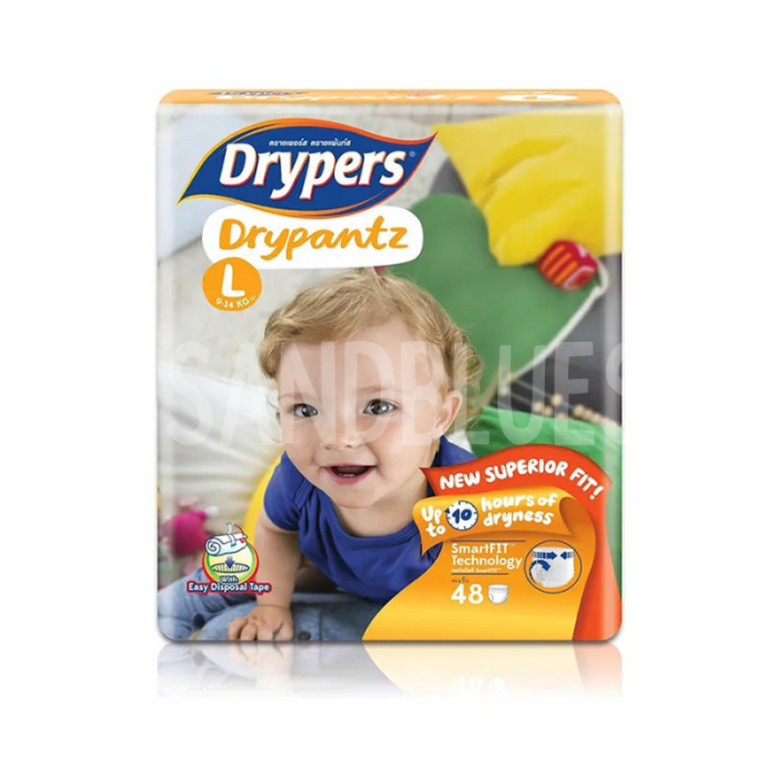 Drypers Drypantz Mega 9 - 14 kg Large 48 Pcs
