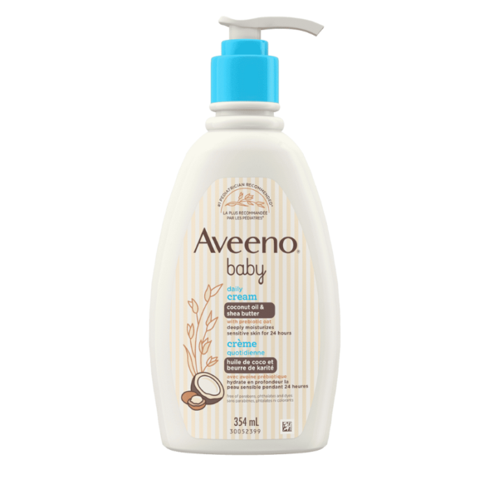 Aveeno Baby Daily Cream Coconut Oil & Shea Butter 354ml (Canada)
