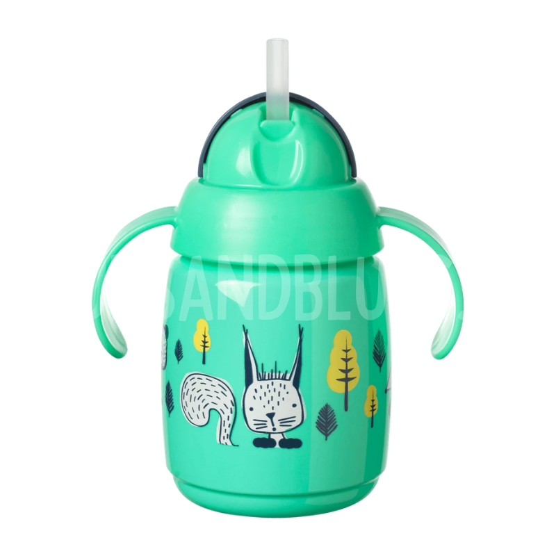 Tommee Tippee Superstar Training Straw Cup 300ml (Green) Tommee Tippee Superstar Training Straw Cup 300ml (Green)