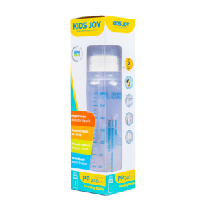 Kids Joy Plastic Feeding Bottle 240ml – White