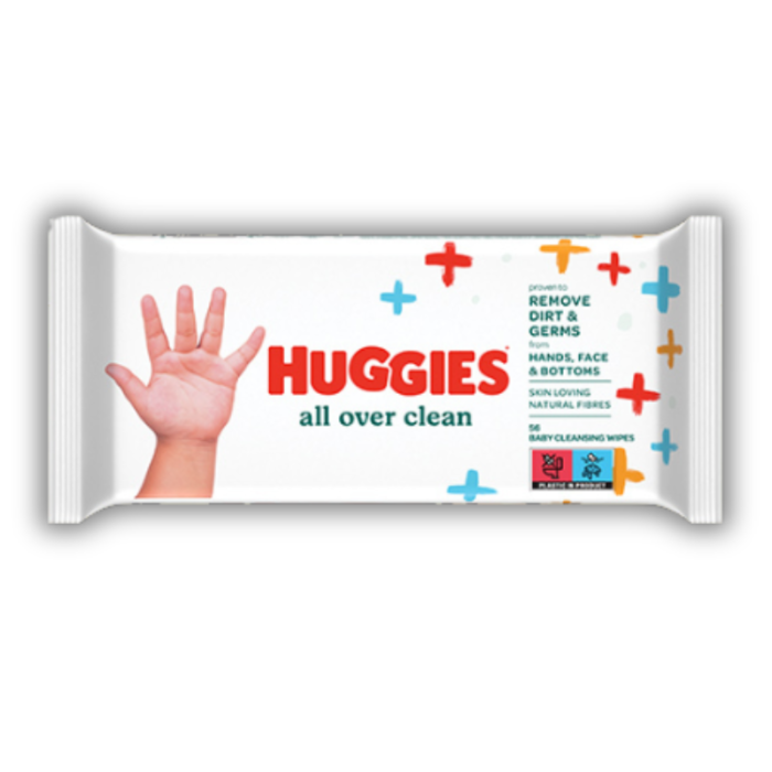 Huggies All Over Clean Baby Wipes 56 Pack