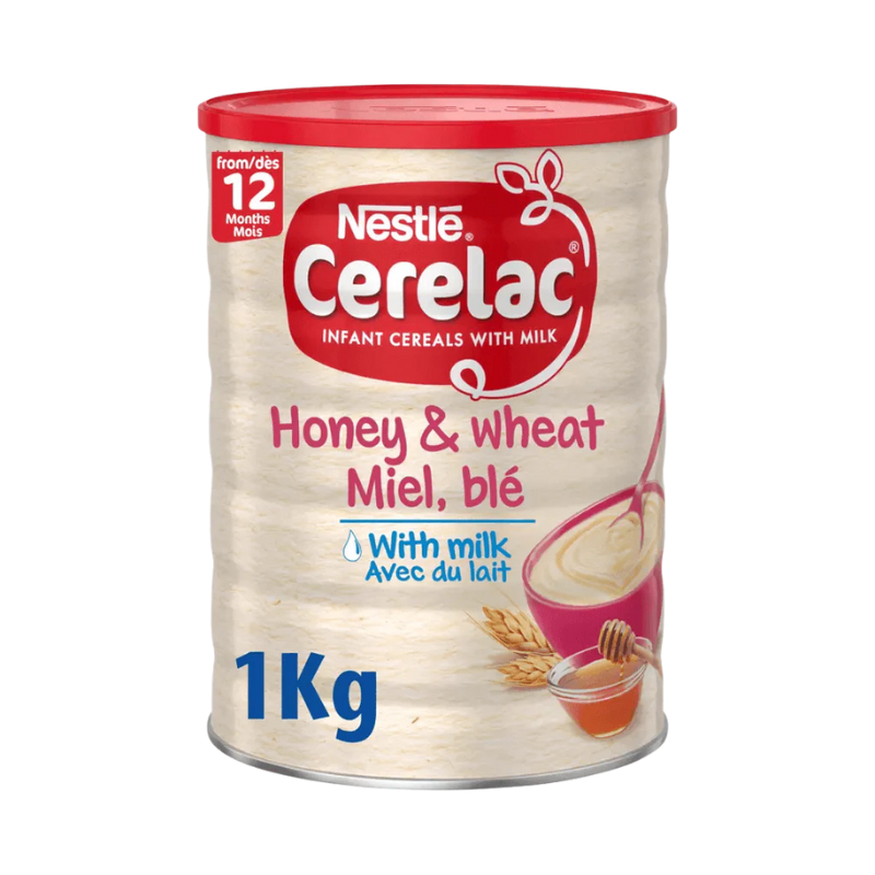 Nestlé Cerelac Honey & Wheat (Miel, Blé) – 12 to 36 Months - 1KG Nestlé Cerelac Honey & Wheat (Miel, Blé) – 12 to 36 Months - 1KG