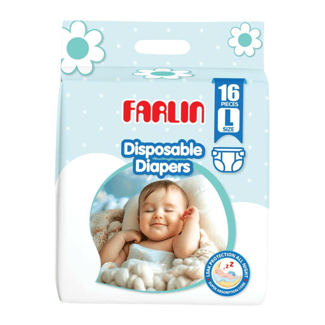 Farlin Large Size Baby Diapers 16Pcs Farlin Large Size Baby Diapers 16Pcs