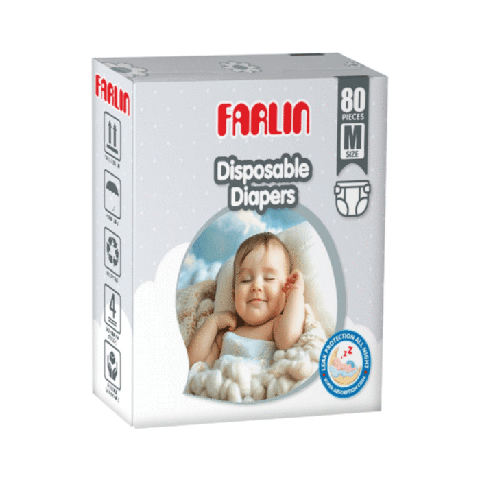 Farlin Medium Size Baby Diapers 80 Pcs