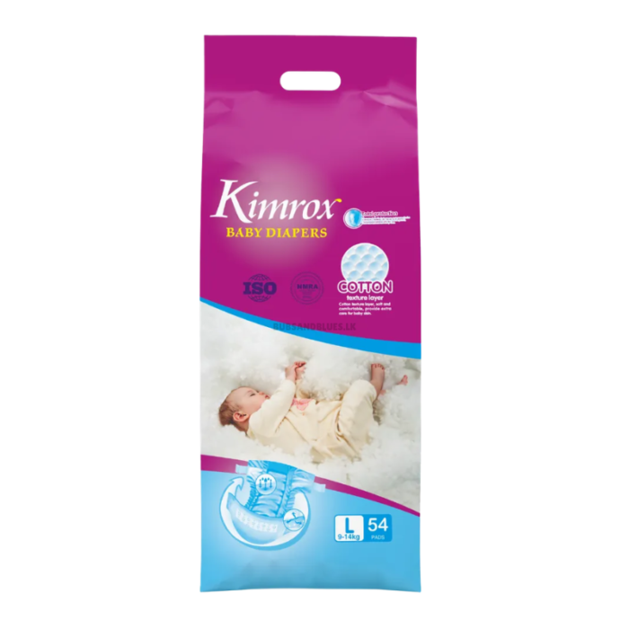 Kimrox Large Size Baby Diapers 54pcs (9-14kg)