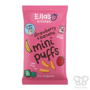 Ella's Kitchen Organic Strawberry & Banana Mini Melty Puffs