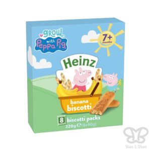 Heinz Peppa Pig Banana Biscotti Baby Food Snack 7m+ 40g