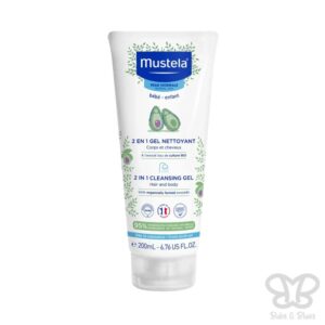 Mustela 2 in 1 Baby Cleansing Gel with Organic Avocado 200ml